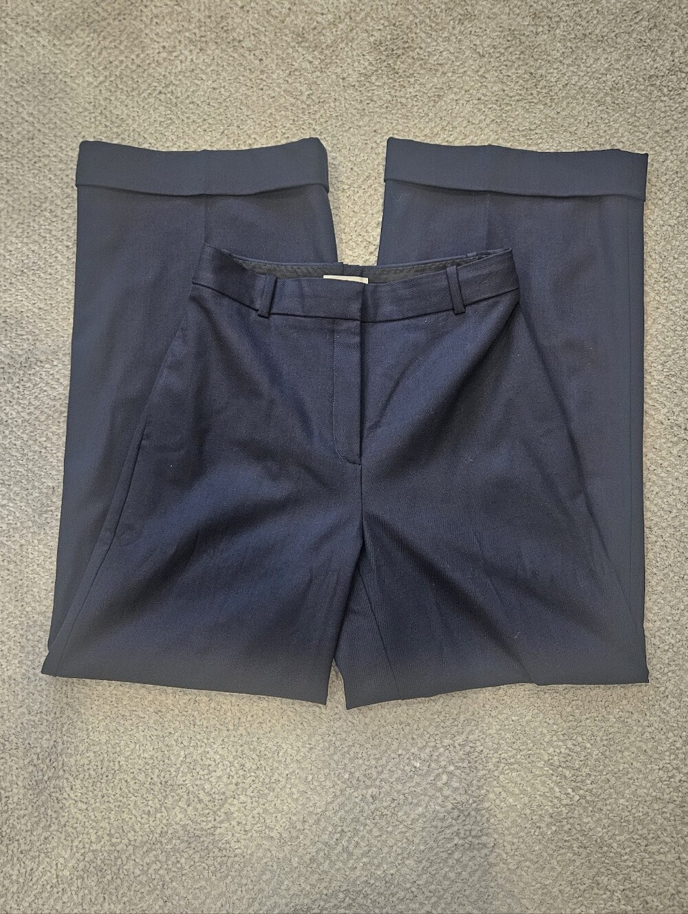 BABATON Infinity Pant Trousers Navy Contemporary Wool Blend Size 6 Aritzia